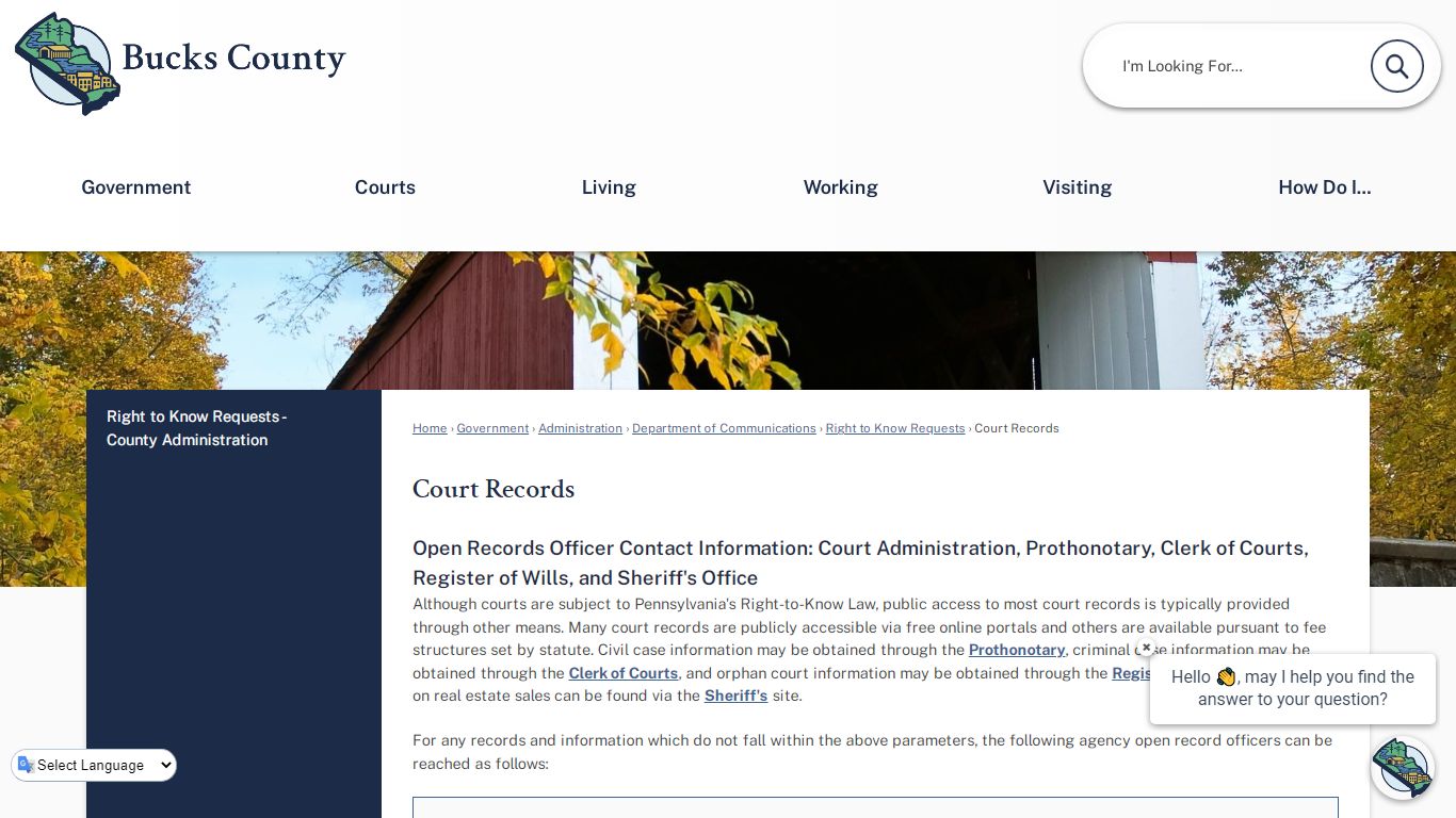 Court Records | Bucks County, PA - Bucks County, Pennsylvania